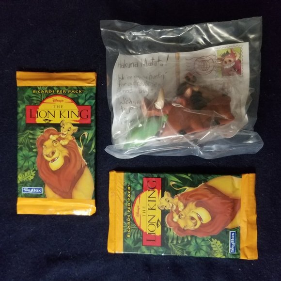 Disney Other - NIB NWOT 90s Lion King toy & trading cards